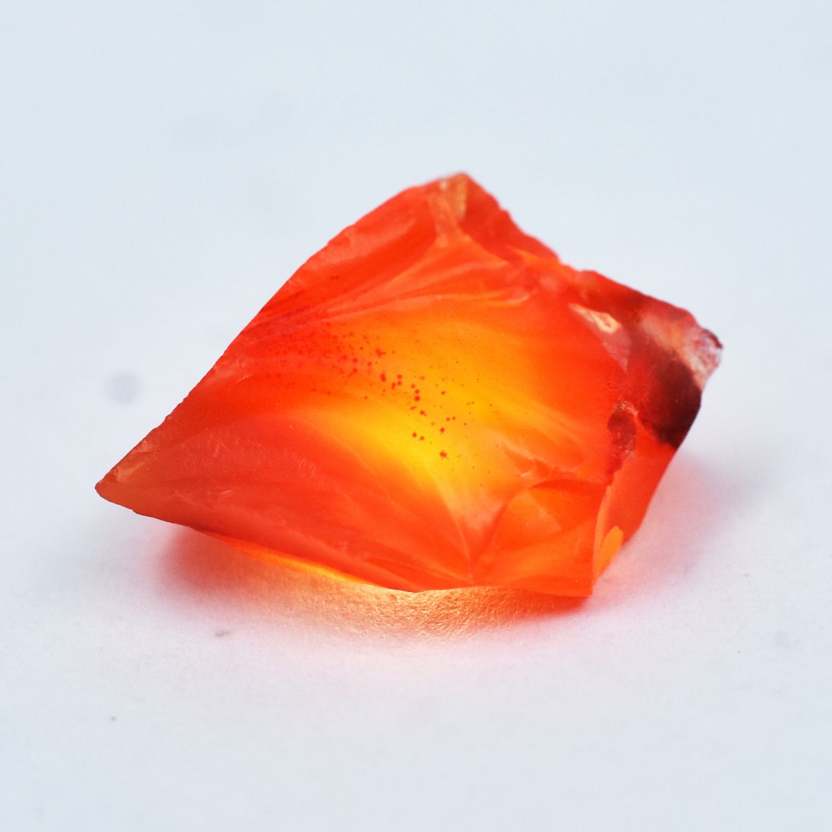 Natural Orange Sapphire Uncut Raw Rough Loose Gemstone 9.45 Ct CERTIFIED