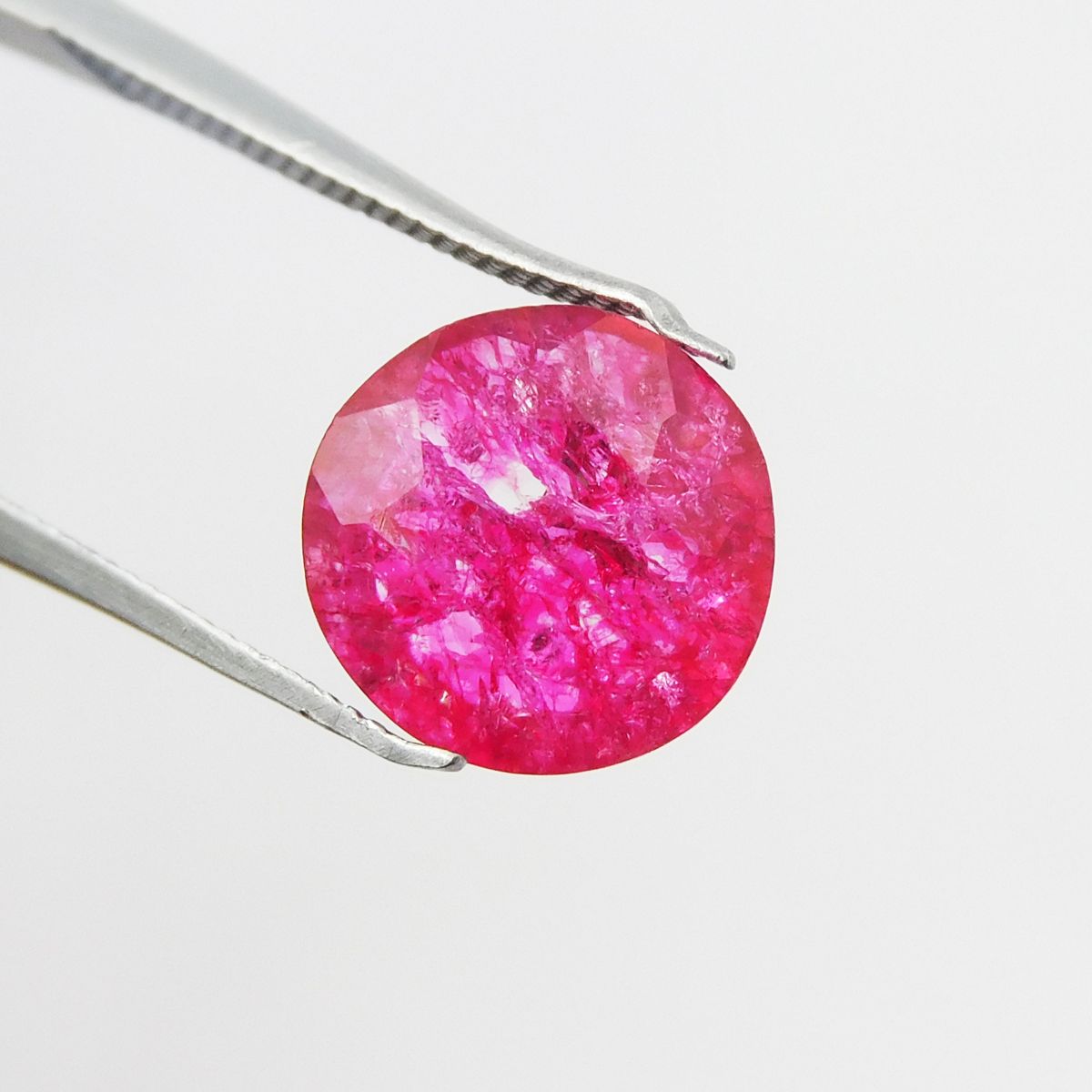 Natural Pink Ruby Round 3.75 Ct Loose Gemstone CERTIFIED Ring Size