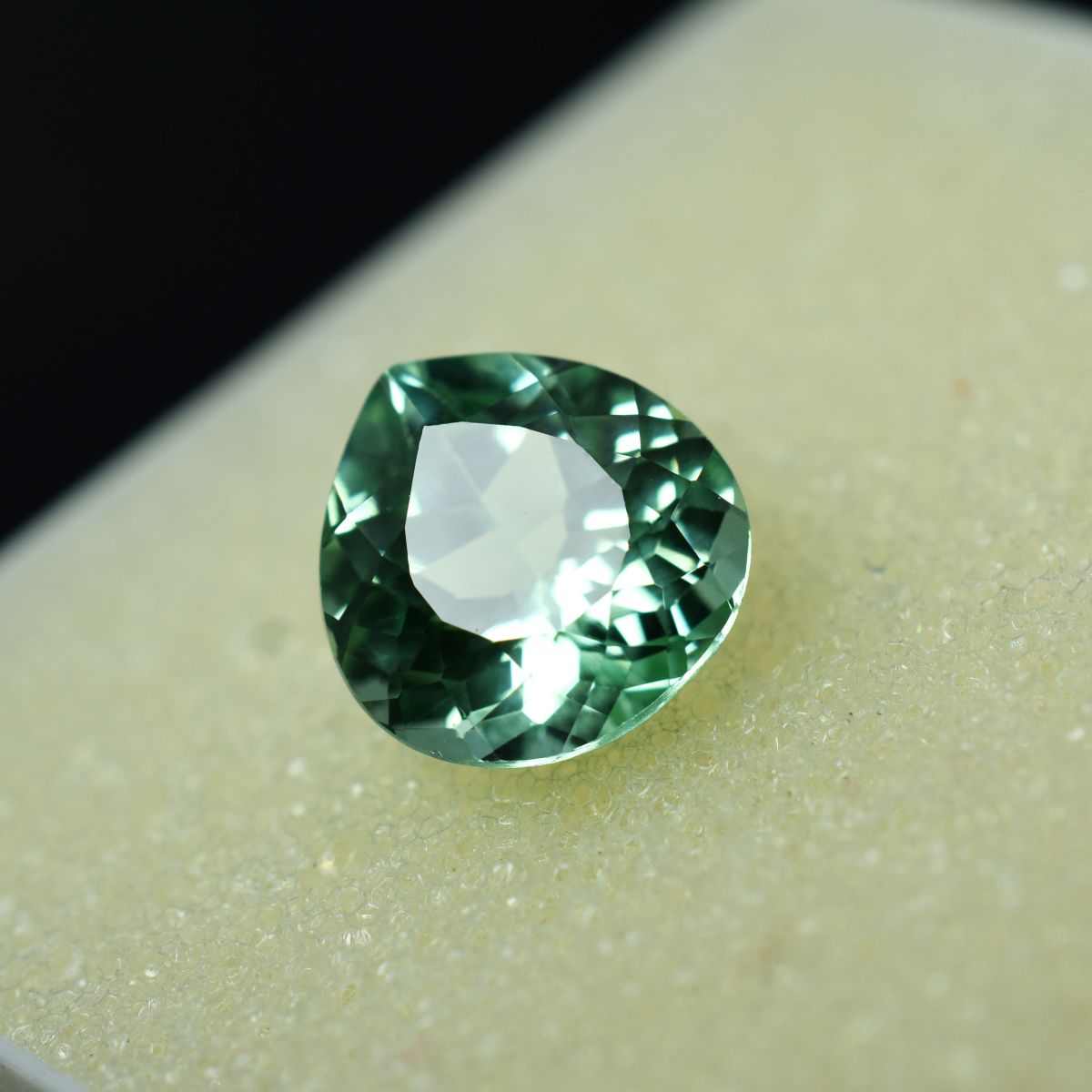 Natural Montana Sapphire Bluish Green 4.20 Ct Pear Cut Loose Gemstone CERTIFIED