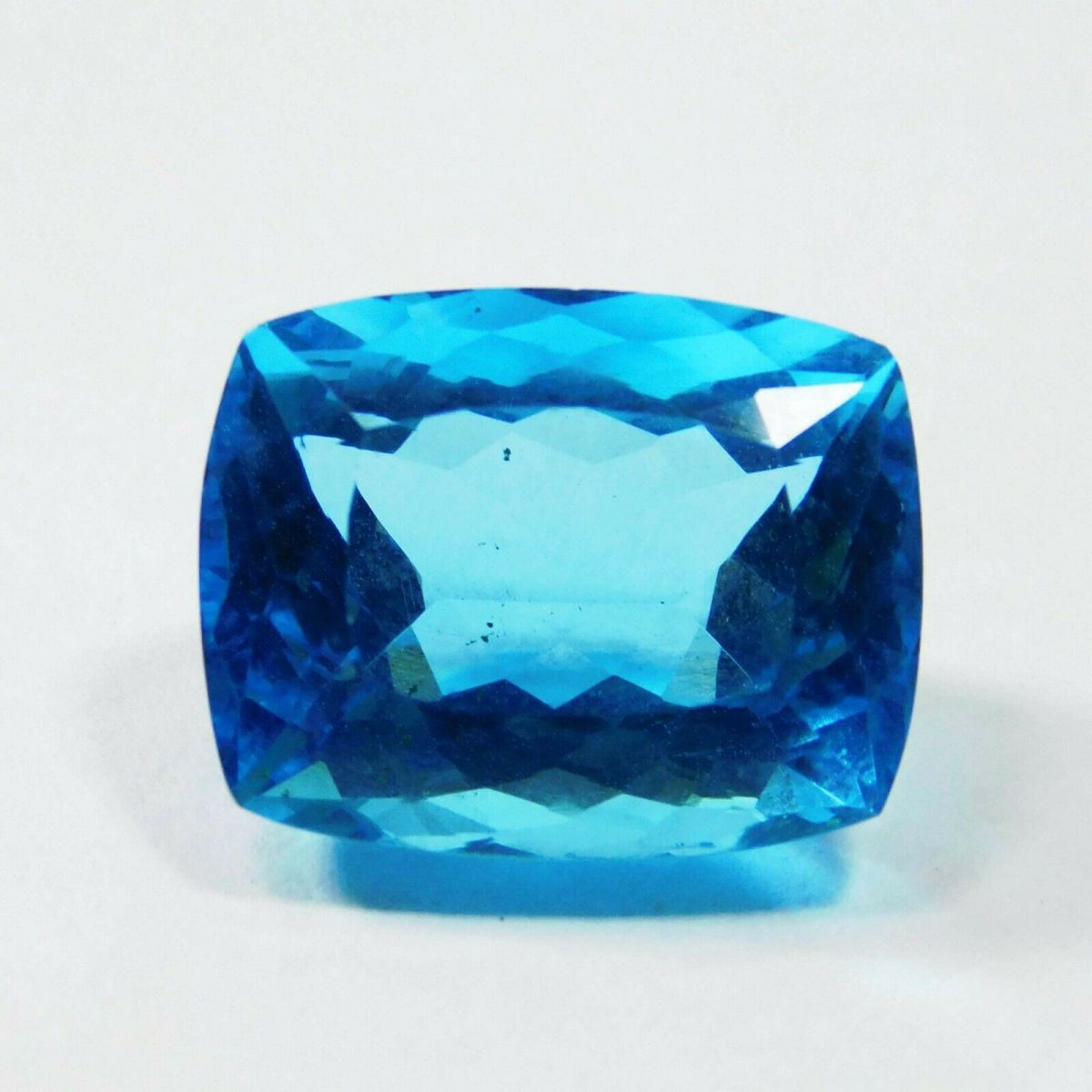 Aquamarine Blue Cushion Cut CERTIFIED 10 Ct Natural Loose Gemstone Ring Making