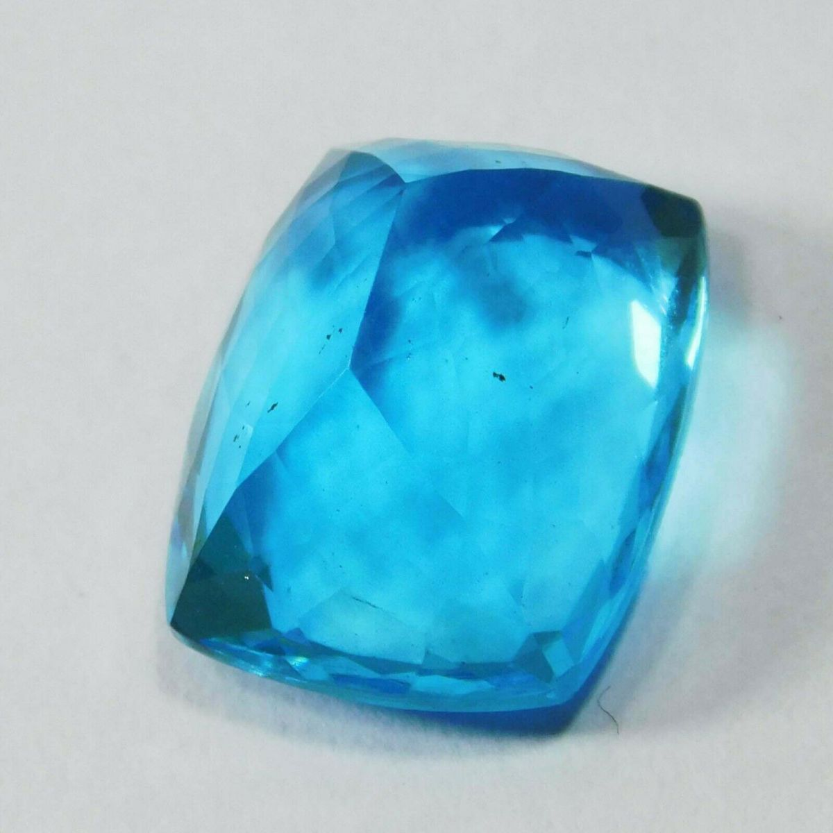 Aquamarine Blue Cushion Cut CERTIFIED 10 Ct Natural Loose Gemstone Ring Making