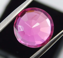 8.56 Ct Natural Ruby Pink Perfect Round Cut Ring Size CERTIFIED Loose Gemstone