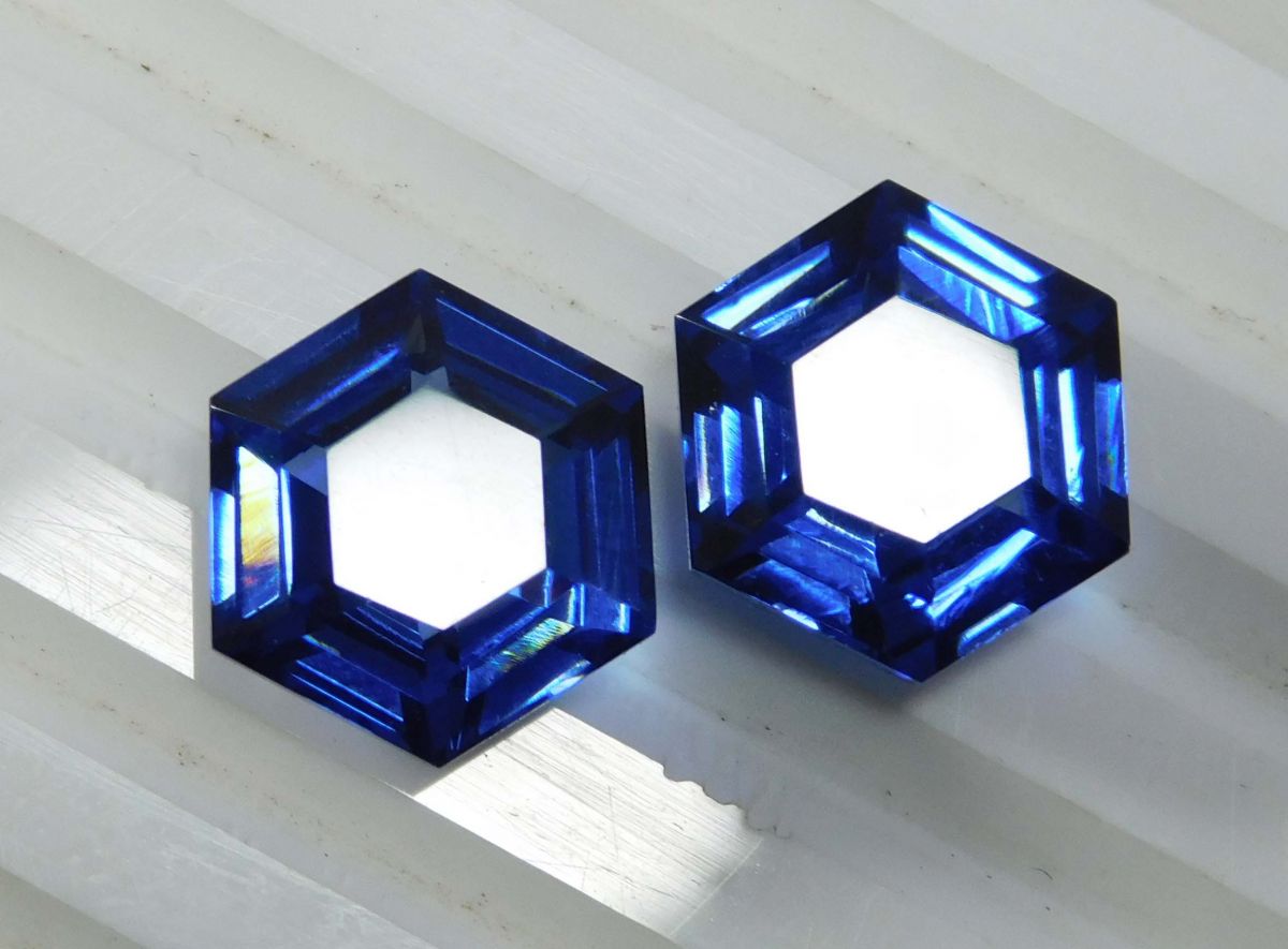 18.75 Carat Pair Natural Blue Sapphire Fancy Shape CERTIFIED Loose Gemstone