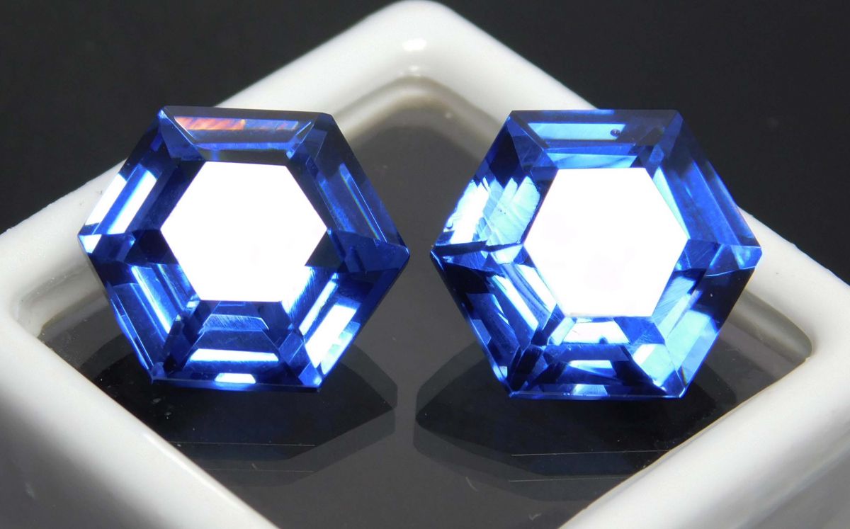 18.75 Carat Pair Natural Blue Sapphire Fancy Shape CERTIFIED Loose Gemstone