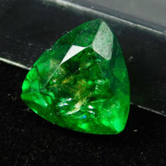 Natural Colombian Emerald Trillion Cut 7 Carat Green CERTIFIED Loose Gemstone