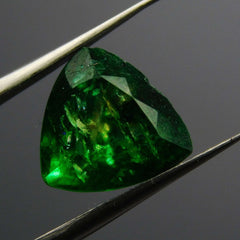 Natural Colombian Emerald Trillion Cut 7 Carat Green CERTIFIED Loose Gemstone