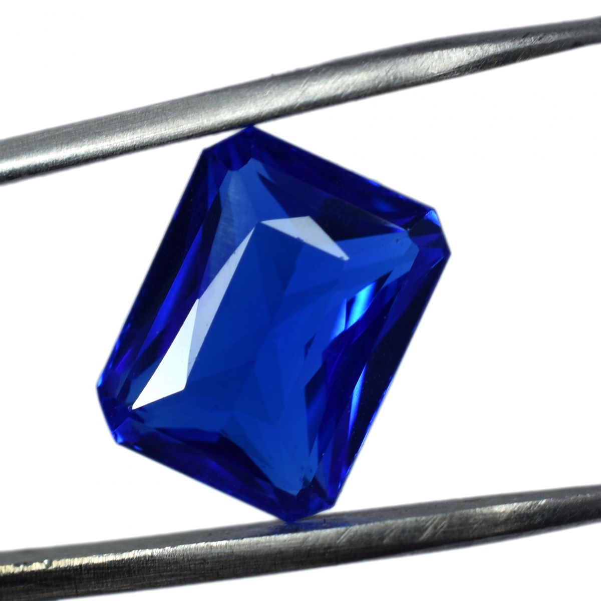 6.20 Ct Natural Ceylon Blue Sapphire Emerald Cut CERTIFIED Ring Loose Gemstone