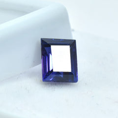 NATURAL TANZANITE Precious Purple EMERALD CUT 2.90 Ct CERTIFIED Loose Gemstone.