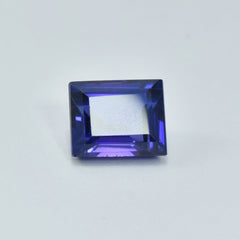 NATURAL TANZANITE Precious Purple EMERALD CUT 2.90 Ct CERTIFIED Loose Gemstone.