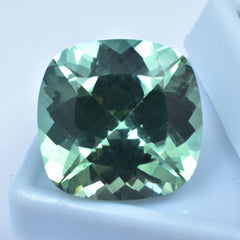 Natural Bluish Green Sapphire CERTIFIED Loose Gemstone 31.75 Ct Square Cushion.