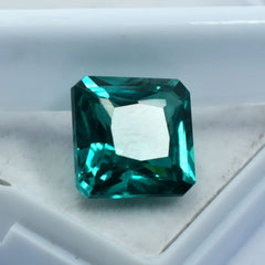 10.00 Carat Natural World Best Green Garnet CERTIFIED Gemstone Loose Square Cut