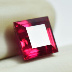 Impressive Square Cut For Ring 3.65 Ct Natural Red Ruby Loose Gemstone CERTIFIED