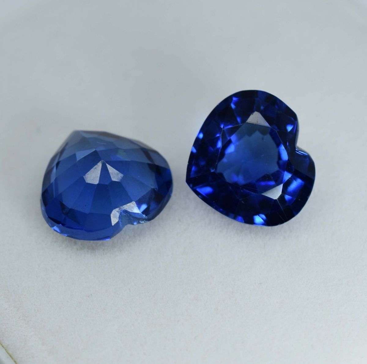 16.89 Ct NATURAL Tanzanite Blue HEART SHAPE Loose Gemstone Pair CERTIFIED