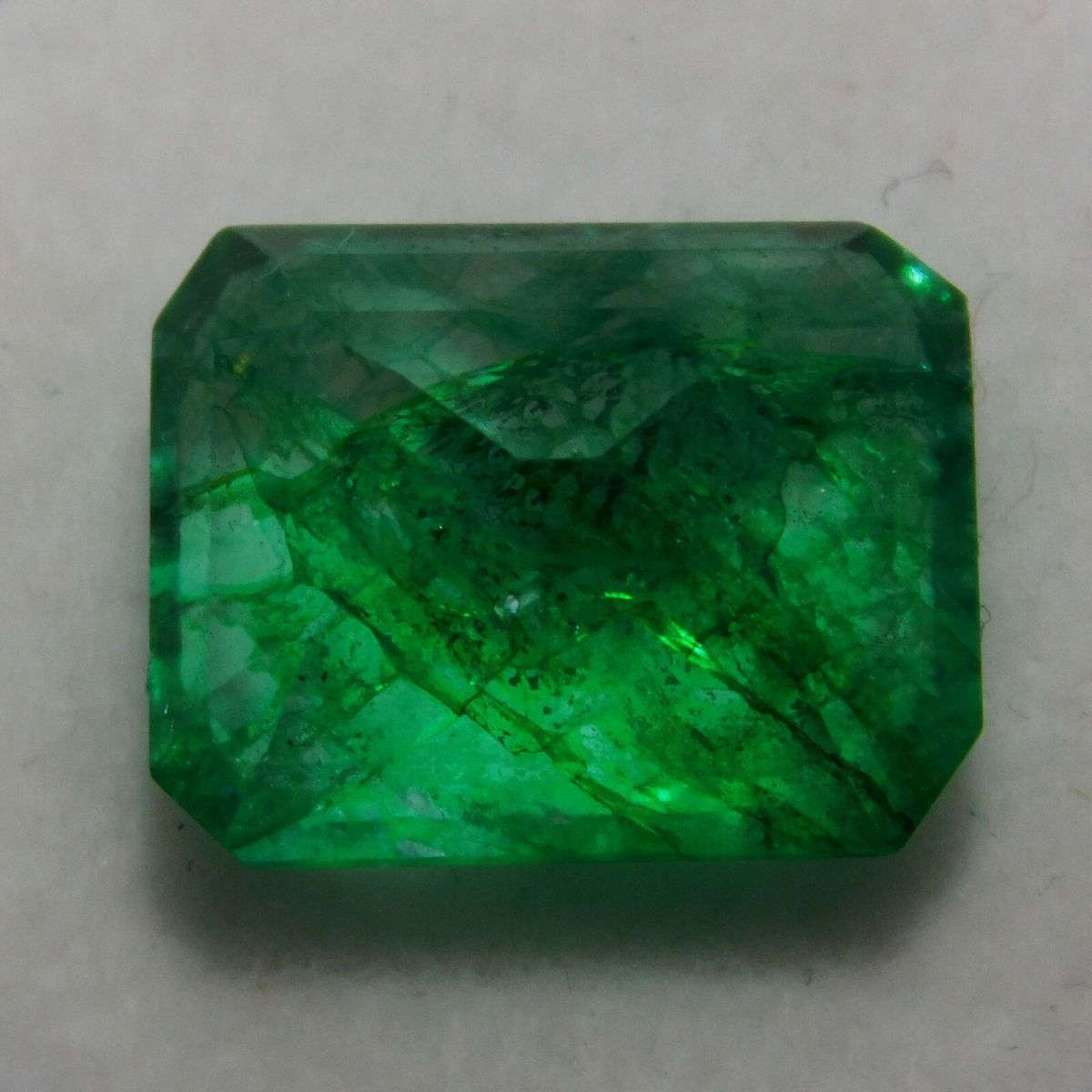 Natural COLOMBIAN Emerald Emerald Cut 7.58 Ct CERTIFIED Green Loose Gemstone