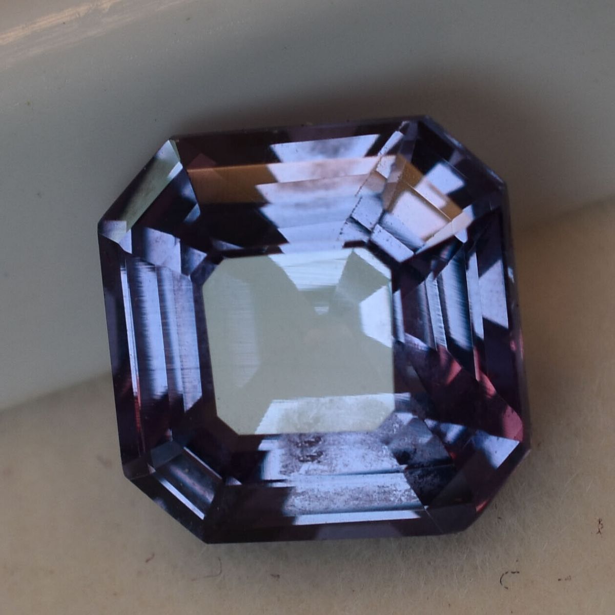 4.90 Ct Natural ALEXANDRITE Color Change Square Cut CERTIFIED Loose Gemstone