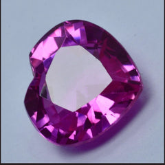 10.55 Ct Natural Flawless SAPPHIRE Pink CERTIFIED Heart Sapphire Loose Gemstone