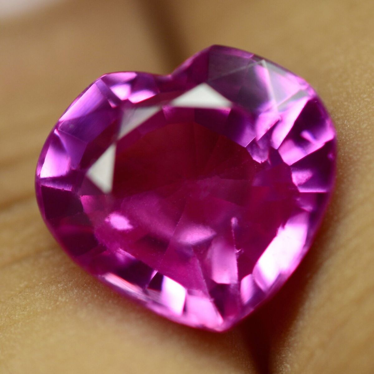 10.55 Ct Natural Flawless SAPPHIRE Pink CERTIFIED Heart Sapphire Loose Gemstone