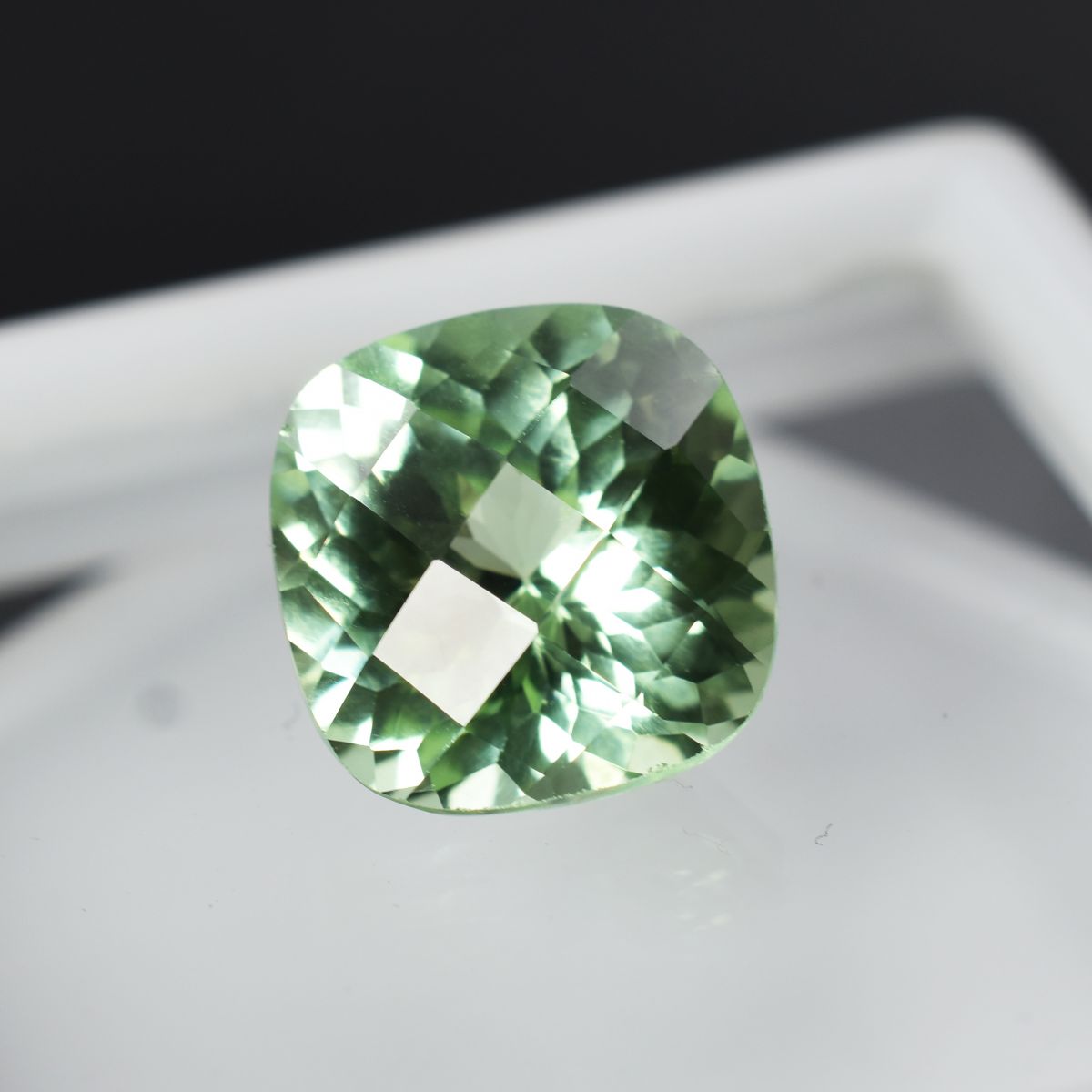 7.90 Ct Natural Grandidierite CERTIFIED Square Cushion Cut Bluish Green Gemstone