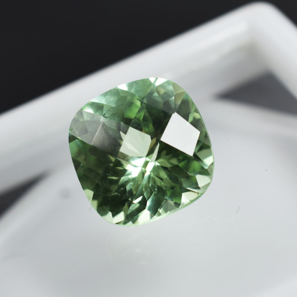 7.90 Ct Natural Grandidierite CERTIFIED Square Cushion Cut Bluish Green Gemstone
