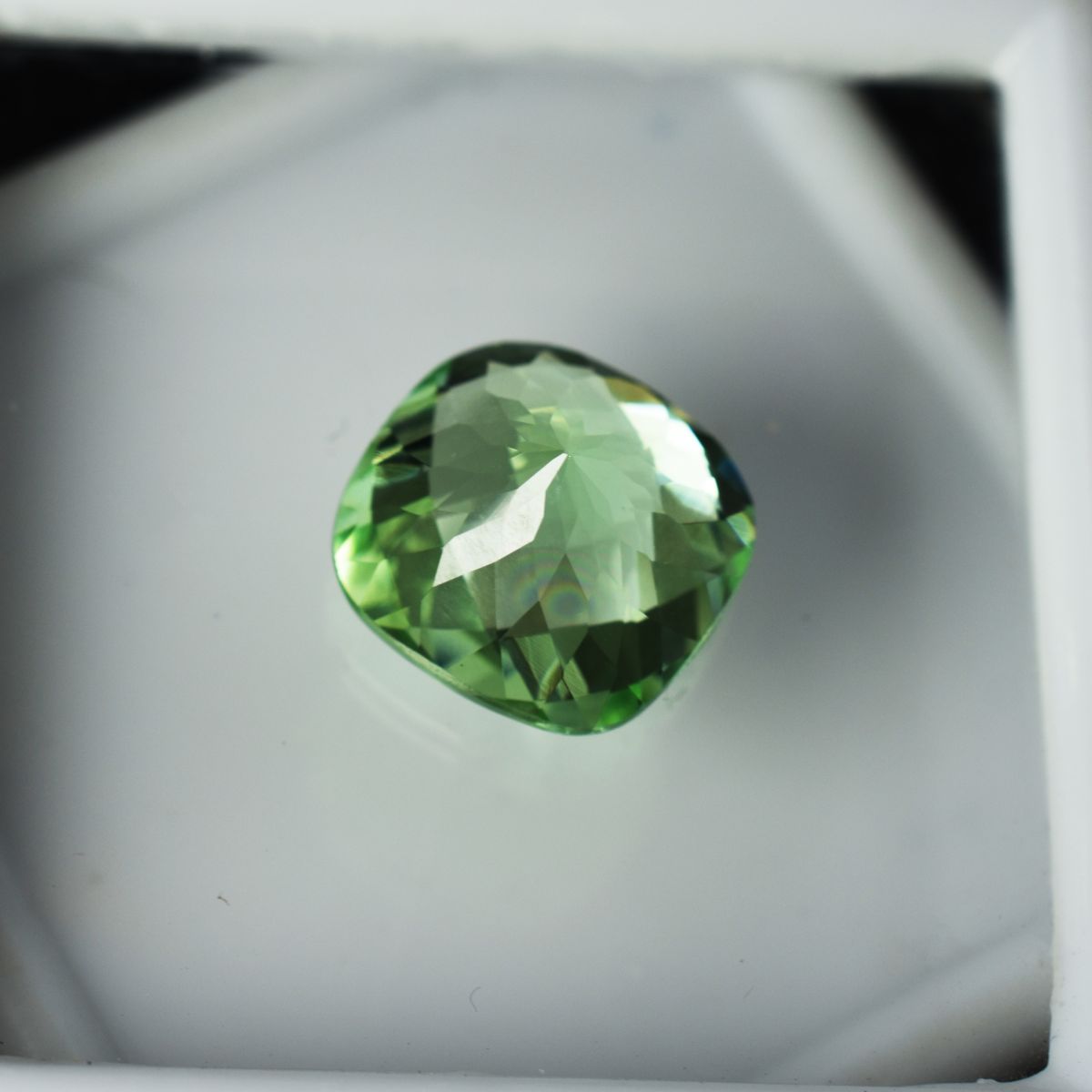 7.90 Ct Natural Grandidierite CERTIFIED Square Cushion Cut Bluish Green Gemstone