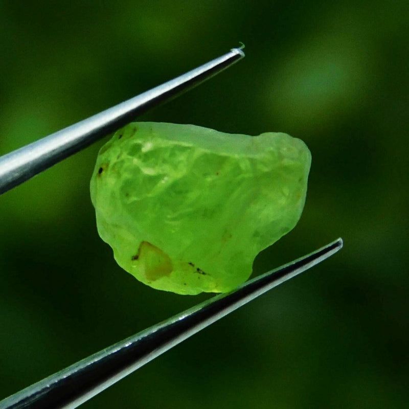 10.46 Ct Natural Peridot Certified Rough Gemstone natural surface