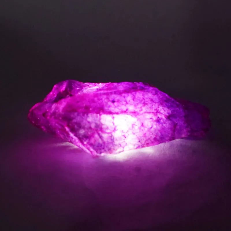 Purple Sapphire Loose Gemstone opaque texture