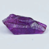 Purple Sapphire Loose Gemstone uncut certified