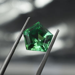 6.5 Ct Natural BLUISH GREEN Sapphire Fancy Cut CERTIFIED Precious Loose Gemstone