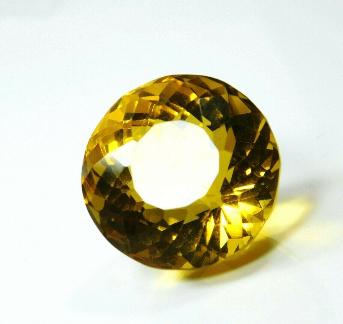 Brazilian Yellow Topaz 55 Ct Natural CERTIFIED Round Cut Loose Gemstone AAAAA