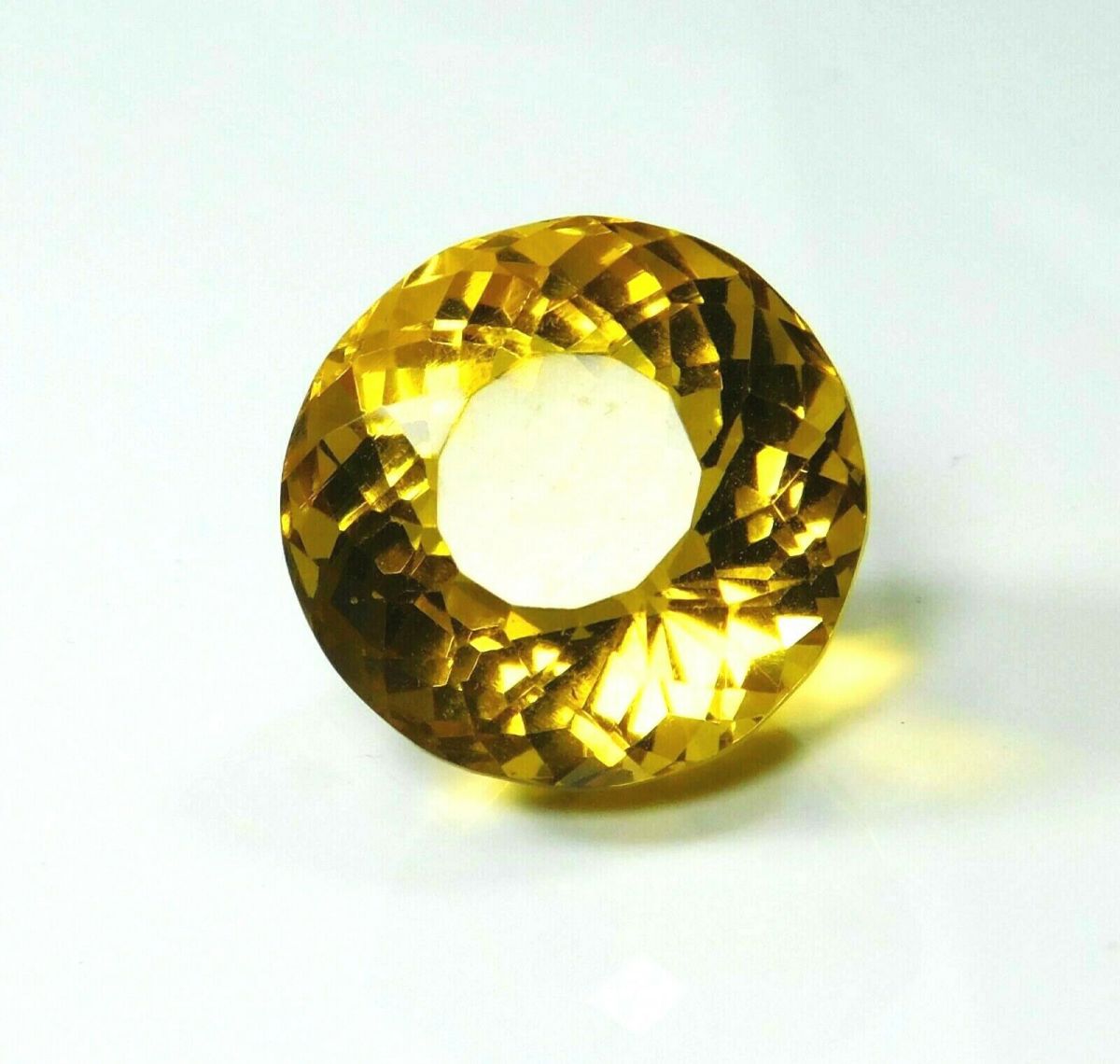 Brazilian Yellow Topaz 55 Ct Natural CERTIFIED Round Cut Loose Gemstone AAAAA