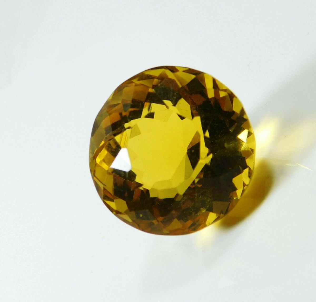 Brazilian Yellow Topaz 55 Ct Natural CERTIFIED Round Cut Loose Gemstone AAAAA