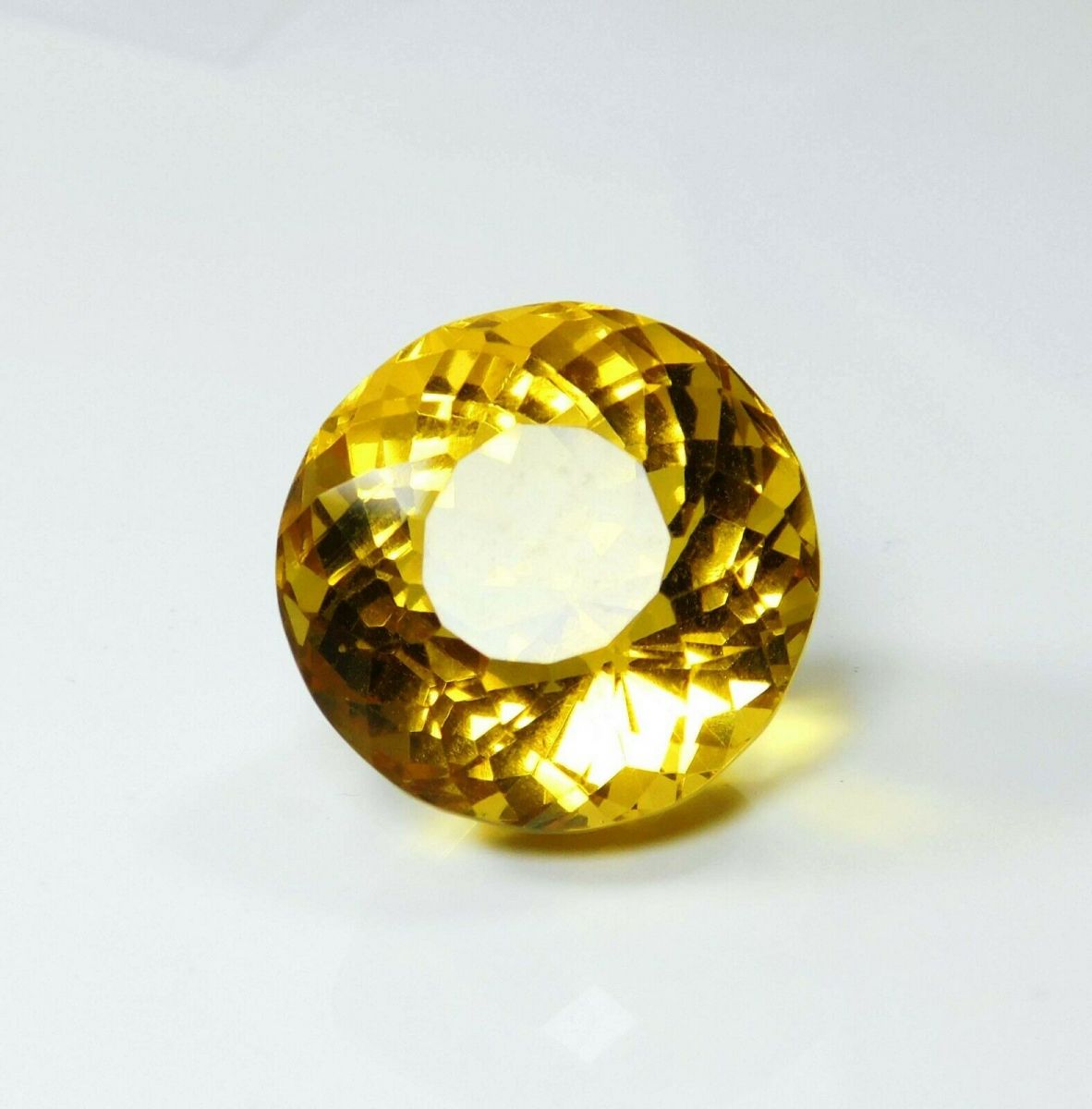 Brazilian Yellow Topaz 55 Ct Natural CERTIFIED Round Cut Loose Gemstone AAAAA