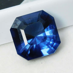 Natural Blue Sapphire Necklace Loose Gemstone 10 Carat Cushion Cut CERTIFIED