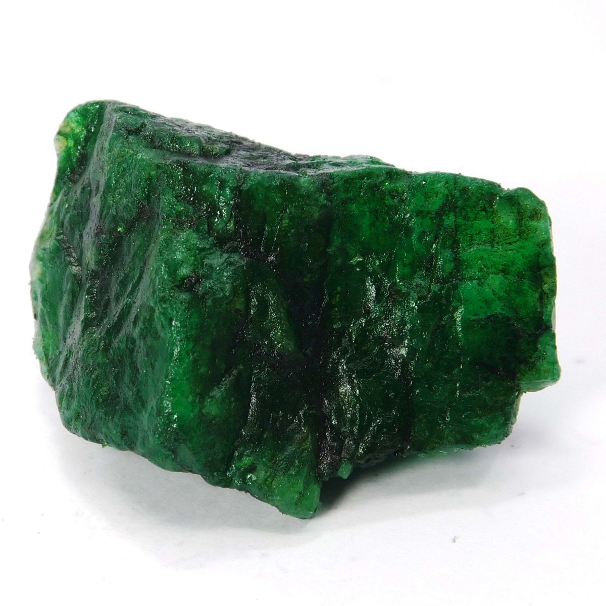 Natural Emerald Huge Rough 204 Ct Earth Mined Certified Green Loose Gemstone