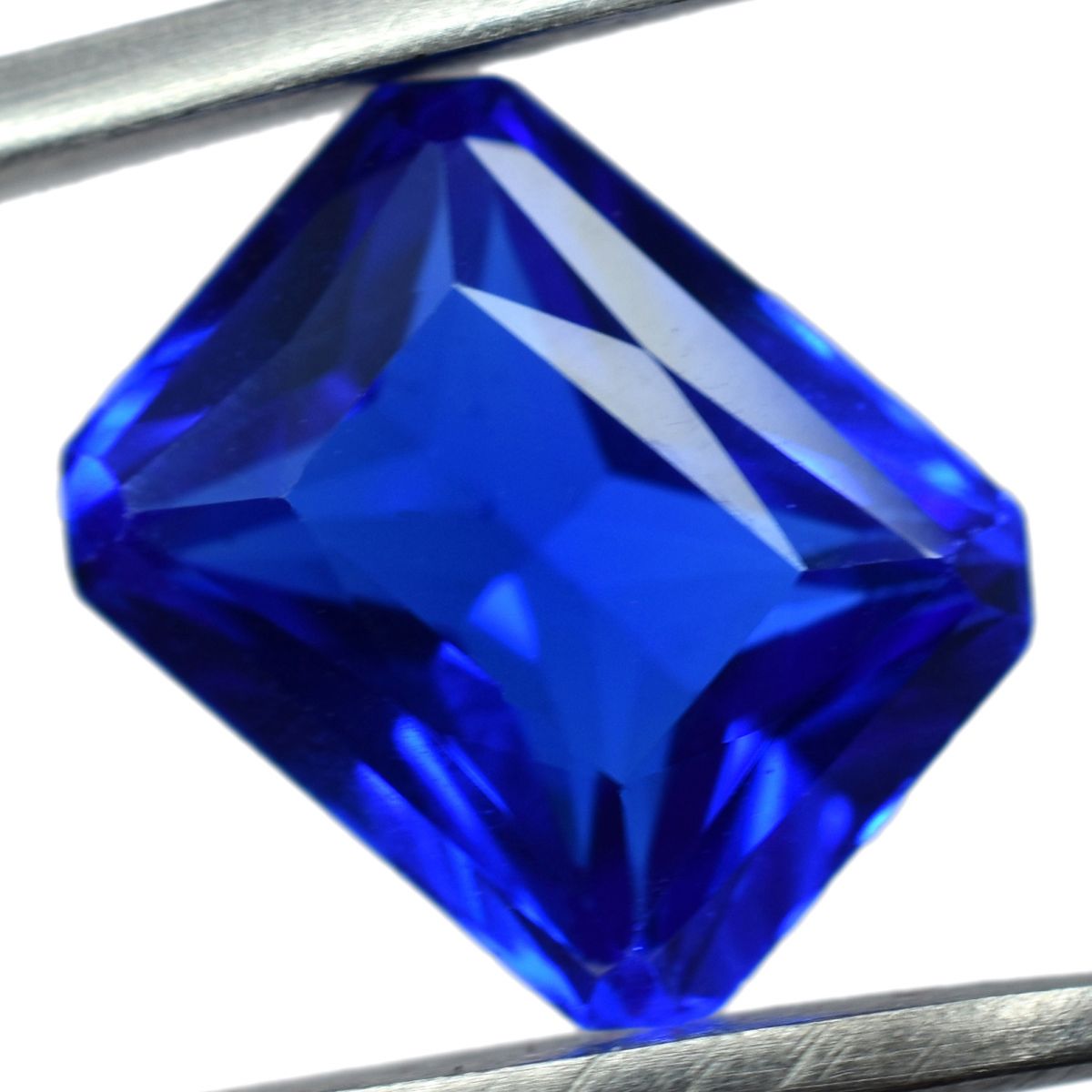 Natural Emerald Cut 7 Ct Ceylon Sapphire Blue CERTIFIED Loose Gemstone