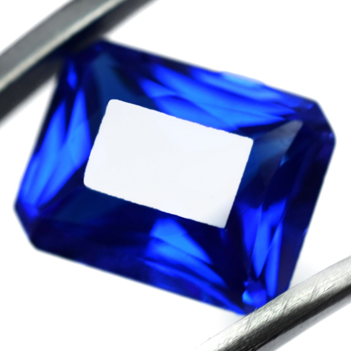 Natural Emerald Cut 7 Ct Ceylon Sapphire Blue CERTIFIED Loose Gemstone