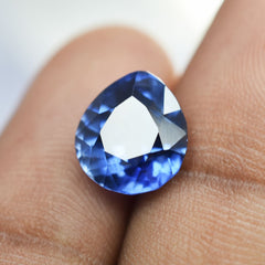 5.45 Ct CERTIFIED Pear Cut Loose Gemstone NATURAL Blue Tanzanite For Sale