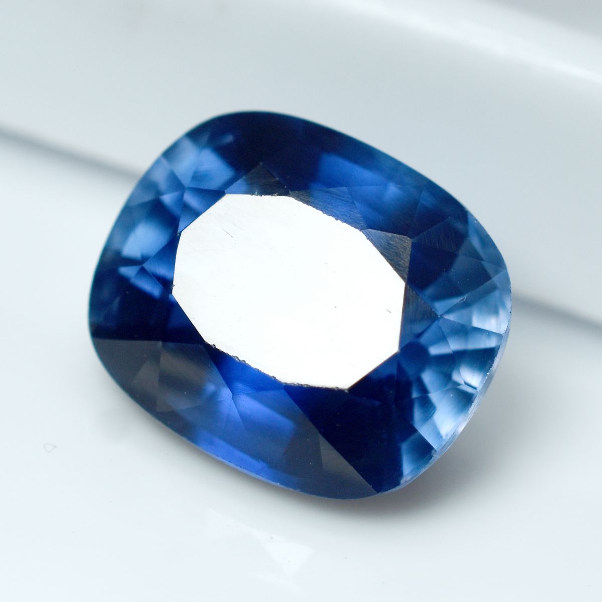 12.35 Ct Natural Sapphire Blue CERTIFIED Rare Loose Gemstone Cushion Sapphire