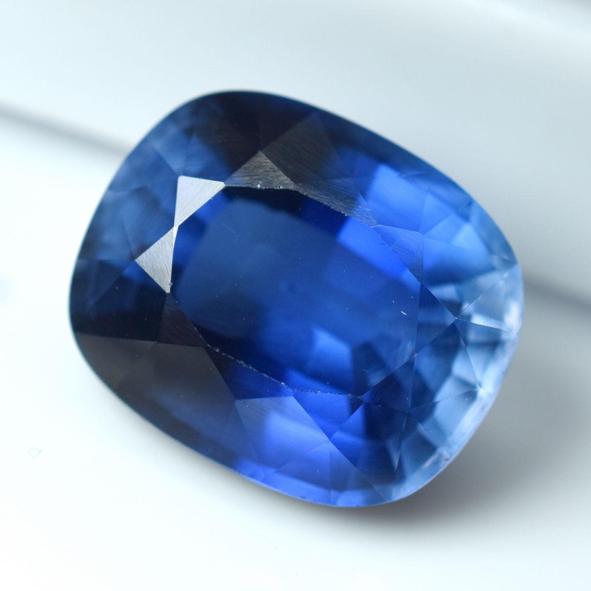 12.35 Ct Natural Sapphire Blue CERTIFIED Rare Loose Gemstone Cushion Sapphire