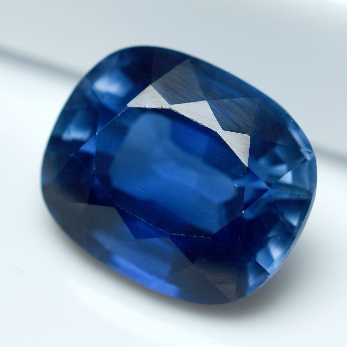 12.35 Ct Natural Sapphire Blue CERTIFIED Rare Loose Gemstone Cushion Sapphire