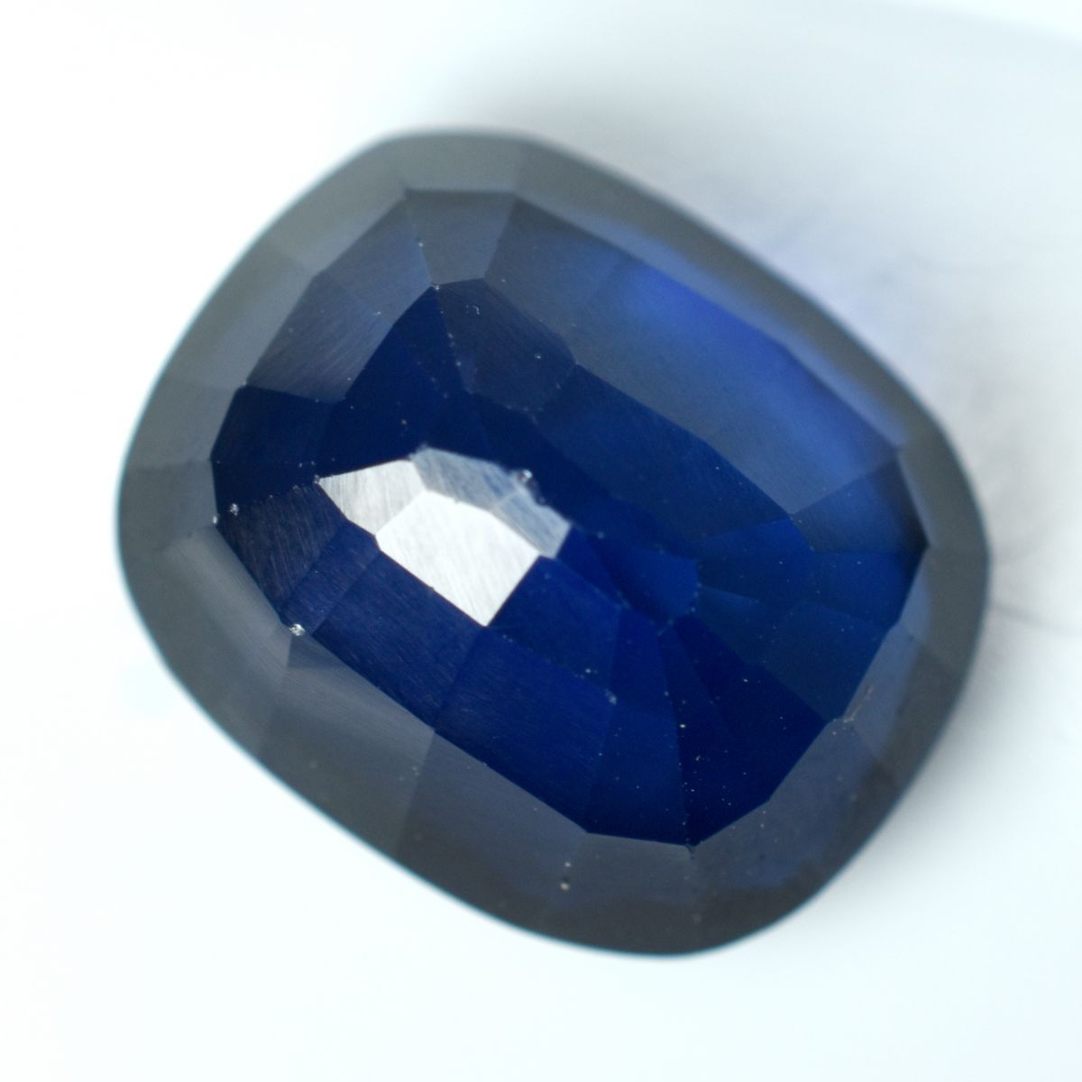 12.35 Ct Natural Sapphire Blue CERTIFIED Rare Loose Gemstone Cushion Sapphire