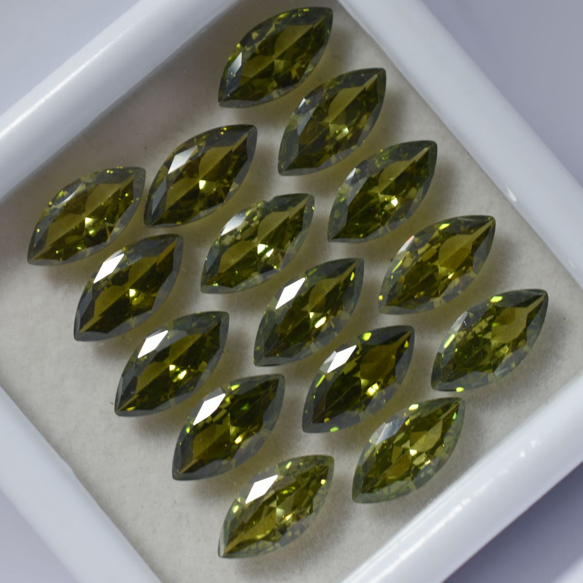 7x5 MM 21 Pcs Natural CERTIFIED Green Marquise Cut Sapphire Loose Gemstone