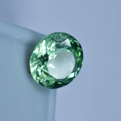 4.45 Ct Natural Bluish Green Sapphire Round Cut Loose Gemstone CERTIFIED