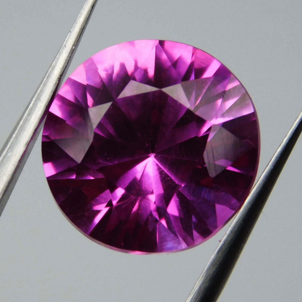 Natural Light Pink Sapphire 8.35 Ct CERTIFIED Loose Gemstone Round Cut Sapphire