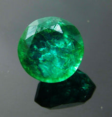 Precious Natural AAA+ Emerald Green Round Shape 7.10 Ct CERTIFIED Loose Gemstone