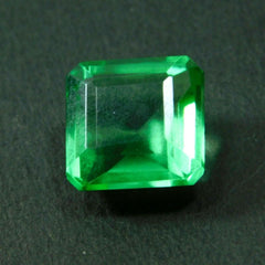 7.99 Ct Lab-Created Green Colombian Emerald Square Cut CERTIFIED Loose Gemstones