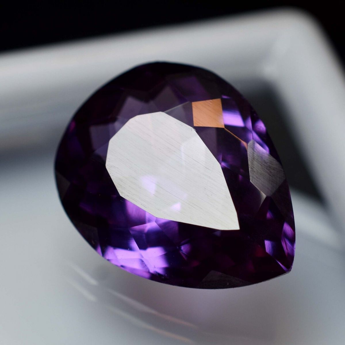 8.40 Ct NATURAL Color Change Pear Cut CERTIFIED  Loose ALEXANDRITE Gemstone