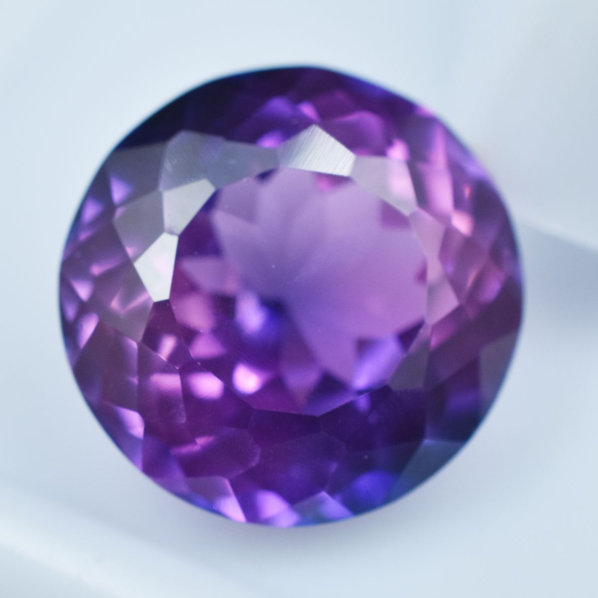 Round Cut Purple Tanzanite 10.45 Ct Natural CERTIFIED Loose Gemstone