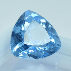 3.90 Carat Trillion Cut Blue Sapphire Natural Loose Earring Gemstone CERTIFIED