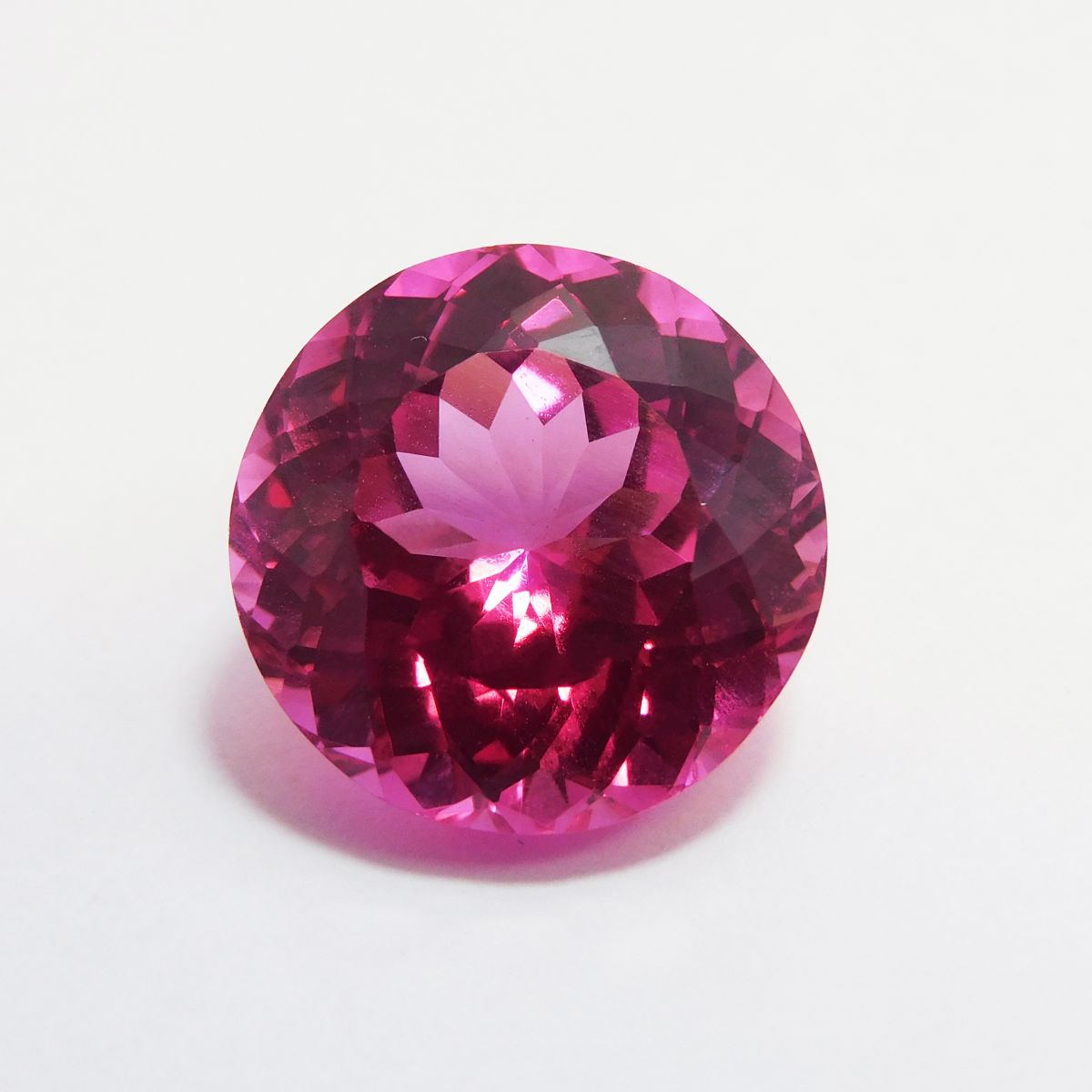 17.50 Ct CERTIFIED Natural Beautiful Pink Tourmaline Round Cut Loose Gemstone